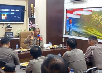 Sambut HUT Bhayangkara ke-79, Kapolres Enrekang Gelar Pertemuan