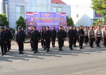 Jelang PSU, Kapolres AKBP Dedi Surya Dharma Pimpin Apel Serpas Pengamanan TPS Walikota dan Wakil Walikota Palopo