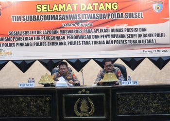 Tentang Senjata Api, Polres Pinrang Didatangi Tim Itwasda Polda Sulsel