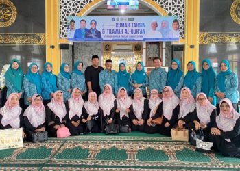 Haslindah Syaharuddin Resmikan Rumah Tahsin dan Tilawah Masjid Bani Utsmani