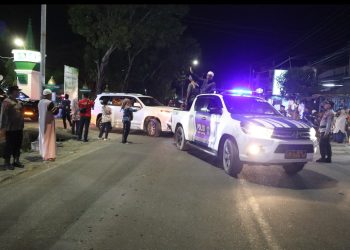 Semarak Idul Adha: Kapolres, Bupati dan Forkopimda Serta Masyarakat Sidrap Bersatu dalam Pawai Takbir