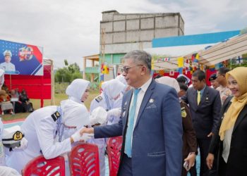 Pelantikan Bintara Pelayaran Niaga SMK PLN Barru. Andi Ina : Pentingnya Integritas dan Nama Baik Almamater