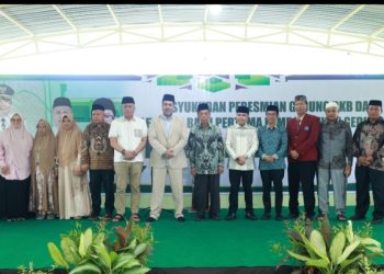 Peletakan Batu Pertama Pondok Modern Jabal Uhud. Wabup Abustan : Bukan Hanya Cerdas, Tapi Miliki Akhlak Qur’ani