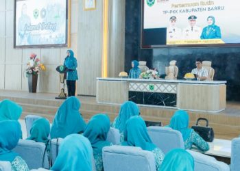 TP PKK Barru Gelar Pertemuan Rutin. Ketua Andi Milawaty : Pentingnya Jaga Kelestarian Lingkungan