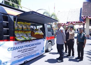 Launching GPM Serentak di Seluruh Indonesia, Kapolres Pinrang Tinjau Langsung Lokasi Penjualan
