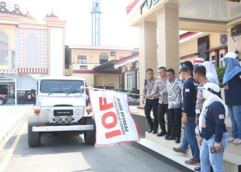 Kapolres Sidrap dan Bupati Sidrap Resmi Lepas Puluhan Offroader IOF Menuju Event Bhayangkara Merdeka Polda Sulsel
