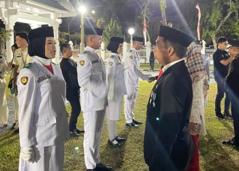 Bupati Sidrap Kukuhkan 44 Anggota Paskibraka 2025