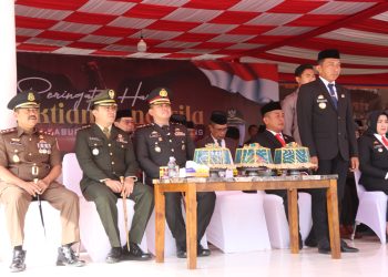 Kapolres Sidrap Bersama Unsur Forkopimda Hadiri Upacara Peringatan Kesakitan Pancasila