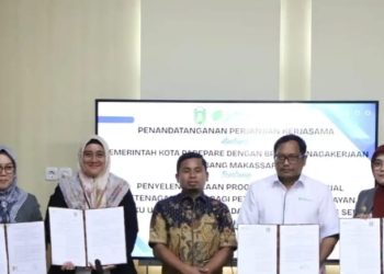 Inilah Komitmen Pemkot Parepare, Cover 2107 Pekerja Rentan Lewat BPJS Ketenagakerjaan