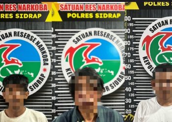 500 Butir Ekstasi Diamankan, Tiga Pria Digelandang ke Mapolres Sidrap