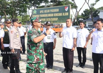 Kesiapsiagaan Bencana Jadi Prioritas, Sidrap Gelar Apel Pasukan