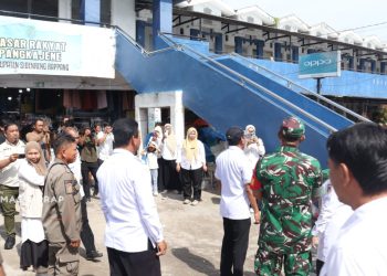 Wabup Sidrap dan Forkopimda Pantau Harga Sembako di Pasar Sentral Pangkajene