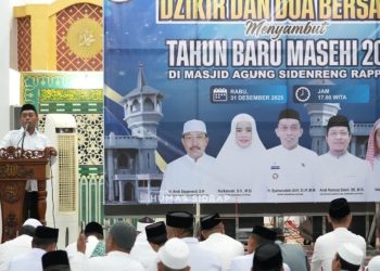 Pemkab Sidrap Gelar Zikir dan Doa Pergantian Tahun, Terhubung Virtual ke Ratusan Masjid