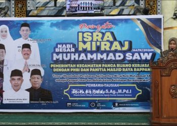 Peringatan Isra Mi’raj di Rappang, Wabup Tekankan Akhlak Mulia dan Kepedulian Sosial