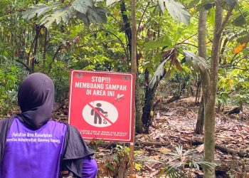 Mahasiswa PBL III UMS Rappang Tinjau Ulang Titik Baliho Edukasi Lingkungan di Dusun Padacenga