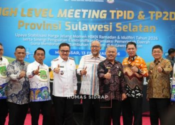 Perkuat Sinergi Pengendalian Inflasi, Sidrap Hadiri High Level Meeting TPID–TP2DD Sulsel