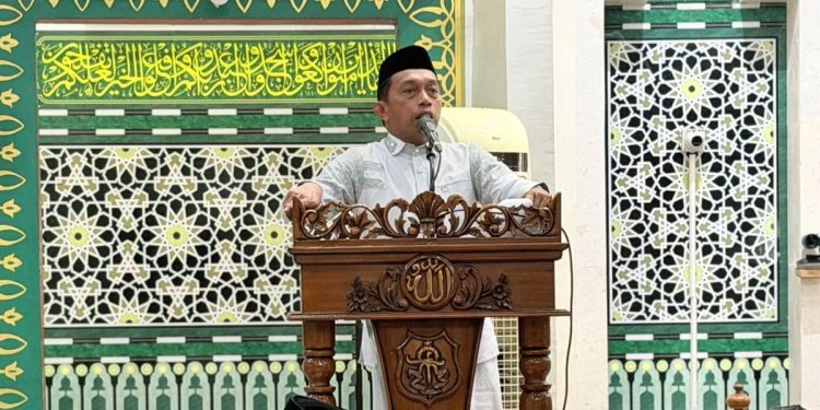 Tarawih Pertama di Masjid Agung, Bupati Sidrap Paparkan Capaian Program Pembangunan Segala Lini