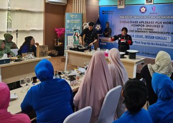 Kaprodi Seni Kuliner UMS Rappang Edukasi Penggunaan Kompor Induksi dalam Live Cooking PLN