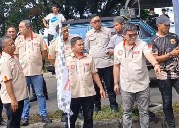 Wali Kota Parepare, Tasming Hamid, Lepas Peserta IOF di Jalan Mattirotasi