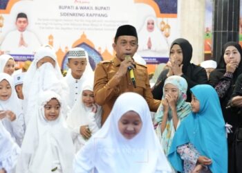 Safari Ramadan di Bila Riase, Bupati Syaharuddin Soroti Ekonomi Desa Bila Riase yang Membaik