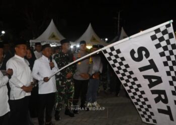 Sidrap Bergema, Ribuan Warga Pawai Takbir Sambut Idulfitri 1447 Hijriah