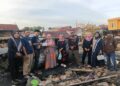 Rekan Seprofesi Jadi Korban Kebakaran, Pengurus PWI Sidrap Salurkan Bantuan