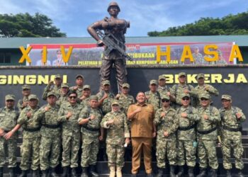 Wabup Nurkanaah Hadiri Pembukaan Latsarmil Komcad ASN 2026, Diikuti Kepala Desa se-Sidrap