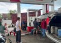 Polsek Duampanua Tertibkan Aktivitas di SPBU Massila Pinrang