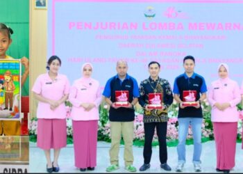 Lomba Mewarnai HUT YKB-46, TK Bhayangkari 21 Sidrap Sabet Juara 3