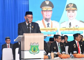 Ketua DPRD Pinrang, H. Nasrun Paturusi Bacakan Sejarah Singkat Kabupaten Pinrang Pada HUT Ke-66 Tahun 2026