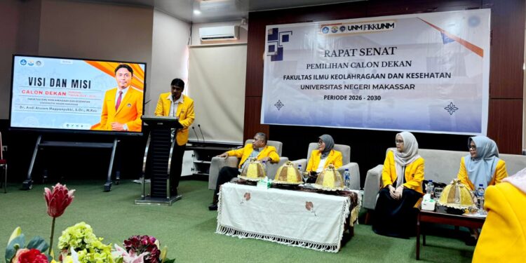 Pesan Persatuan Rektor Warnai Terpilihnya Dr. Andi Atssam sebagai Dekan FIKK UNM