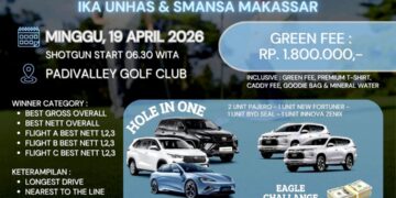 Menanti Jawara Hole In One, Lima Mobil Berkelas Menunggu di Turnamen Golf Alumni Unhas-SMANSA