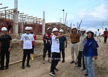 Bupati Sidrap Tinjau Pembangunan Sekolah Rakyat Terintegrasi 66 di Puncak Mario