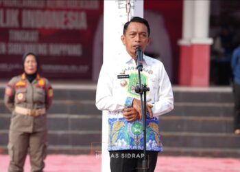 Bupati Sidrap Lepas Kontingen HUT Satpol PP, Tekankan Karakter yang Disegani dan Disenangi