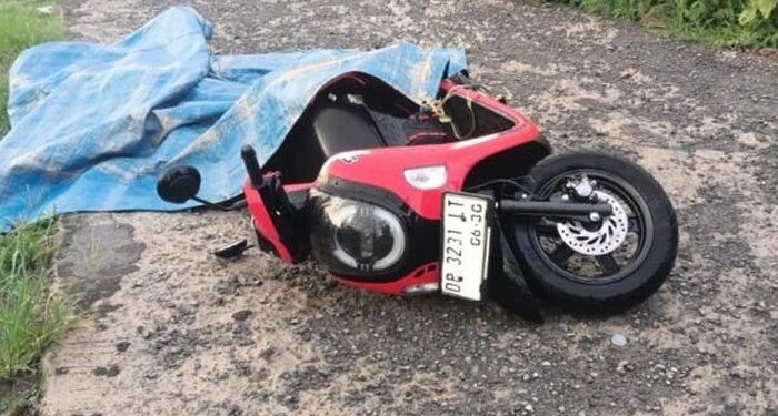 Lokasi kejadian sambaran petir di Lompoe Parepare